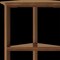 Homeroots 60 in. Bookcase with 3 Shelves in Walnut 379945 - alternate 6